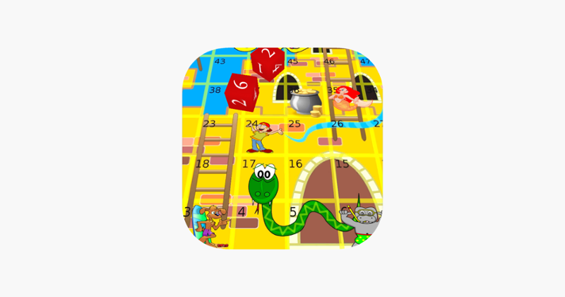 Snakes and Ladders on holiday Game Cover