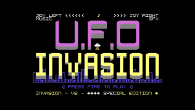 U.F.O Invasion V2 - Special Edition - C64. Image