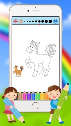 Animals Coloring Book - Drawing Connect dots for kids games screenshot