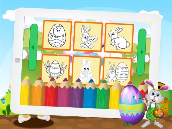 Easter Eggstravaganza and Rabbit coloring for kids screenshot