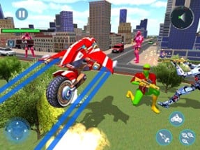 Flying Bike War Robot Shooter Image