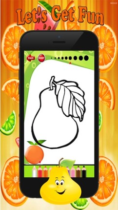 Fruit Vegetable Paint and Coloring Book: Learning Skill The Best of Fun Games Free For Kids Image
