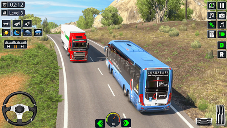 Hill Bus Driving Bus Game 3D screenshot