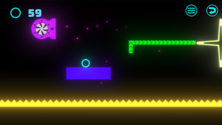 Neon Ball Platformer screenshot