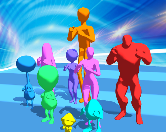 Stickman Crowd Fight Image