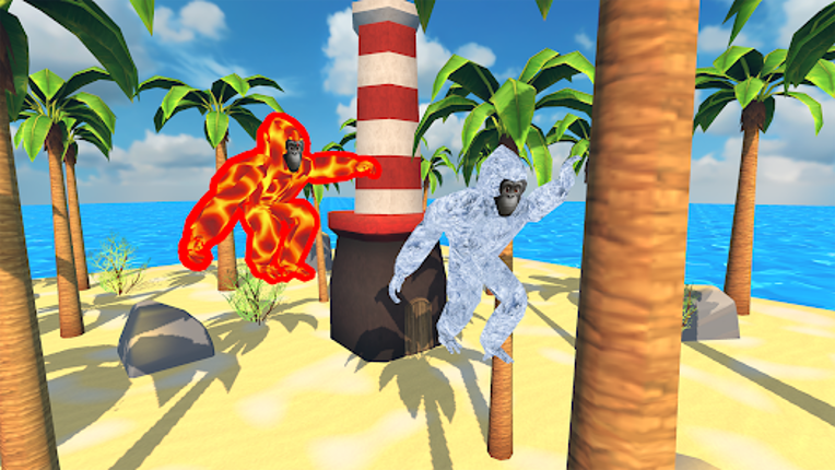 Monkey tag. Gorilla memes game Image