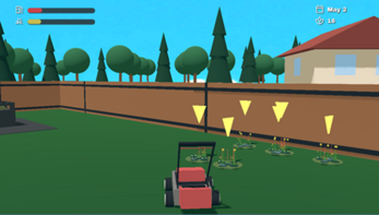 Red Lawn Mower Game screenshot