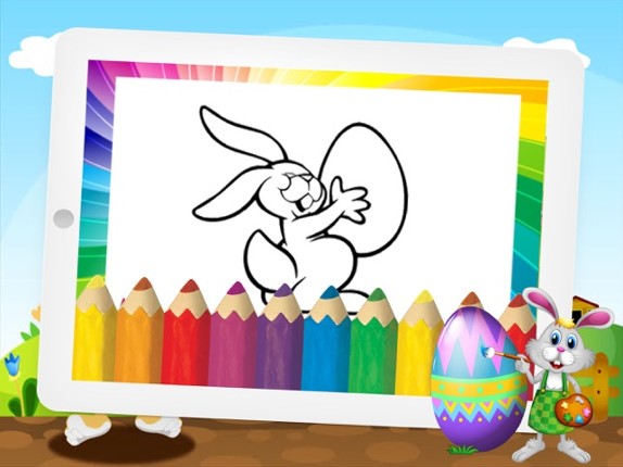 Easter Eggstravaganza and Rabbit coloring for kids screenshot