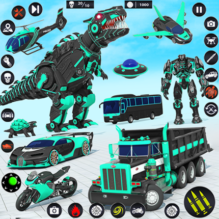 Dino Robot Car Transform Games Image