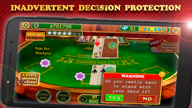 Blackjack 21 Pro screenshot