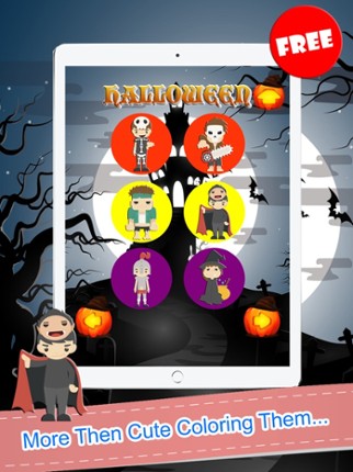 Happy Halloween Trick Or Treat Coloring Book Games Image