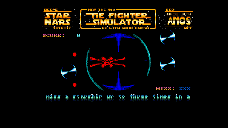 May the 4th Be With Your Amiga – Tie Fighter Simulator Image
