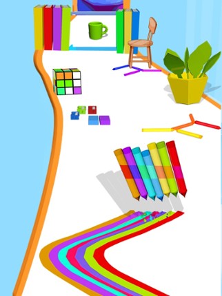 Pencil Color Run: Pen Rush 3d Image