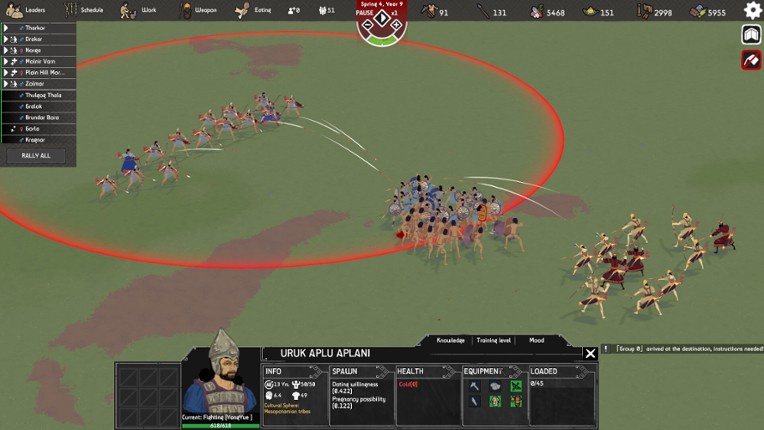 Primitive Society Simulator screenshot