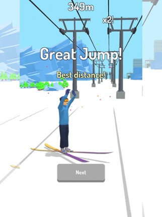 Ski Jumper 3D Image