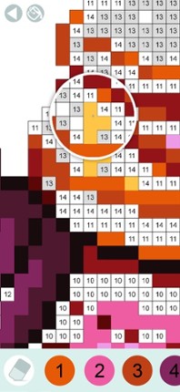 Color by number: Pixel drawing screenshot