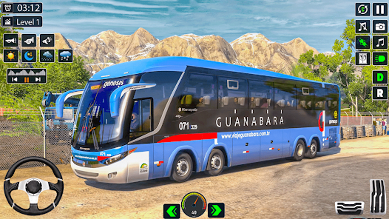 Hill Bus Driving Bus Game 3D Image