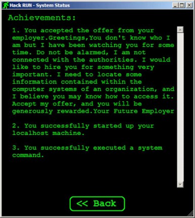 Hack RUN screenshot