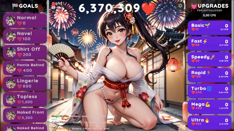 Hentai Clicker: Hotaru is streaming Image