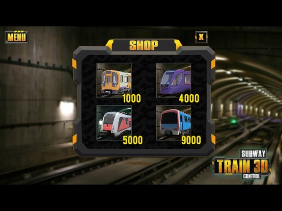 Subway Train 3D Control Image