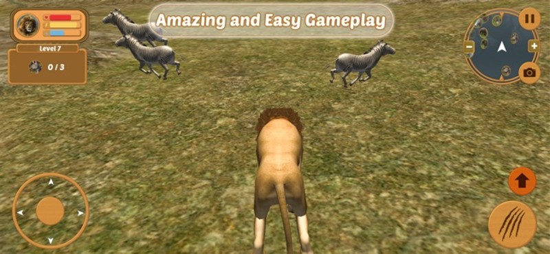 Wild Lion Simulator Attack 3D screenshot