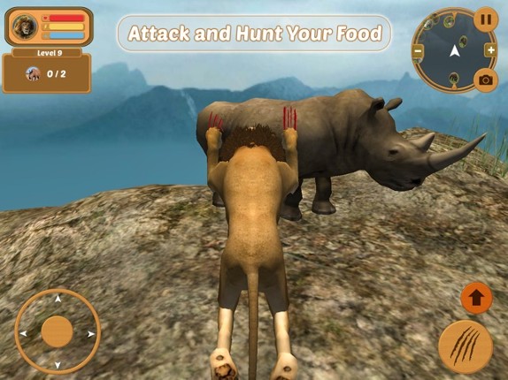 Wild Lion Simulator Attack 3D screenshot