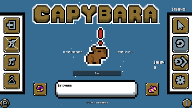 Capybara Achievement Clicker screenshot