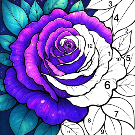 Coloring Book: Color by Number Image