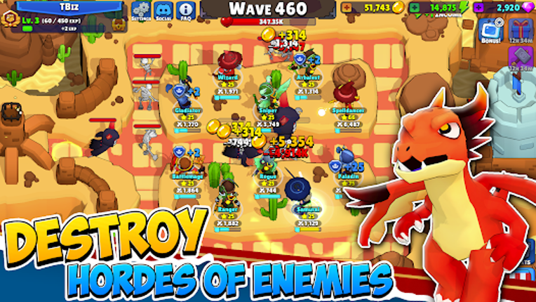 Idle Hero TD Tower Defense RPG screenshot