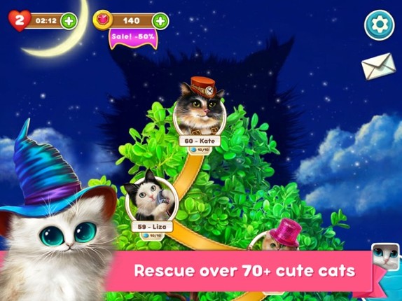 Cute Cats: Magic Adventure screenshot