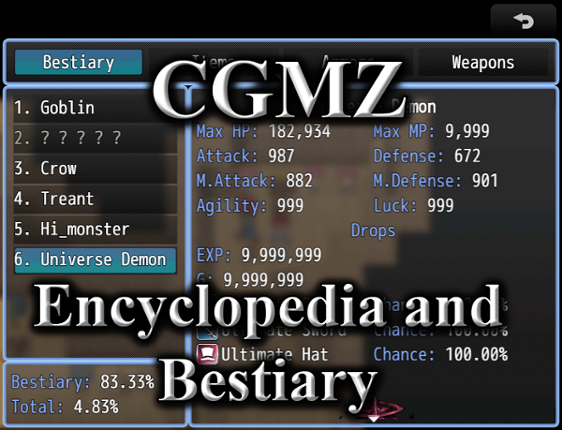 [CGMZ] Encyclopedia for RPG Maker MZ Image