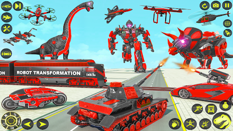 Dino Robot Car Transform Games screenshot