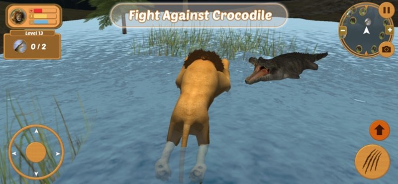 Wild Lion Simulator Attack 3D screenshot
