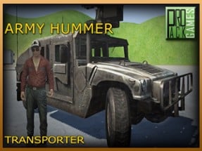 Army Hummer Transporter Truck Driver - Trucker Man Image