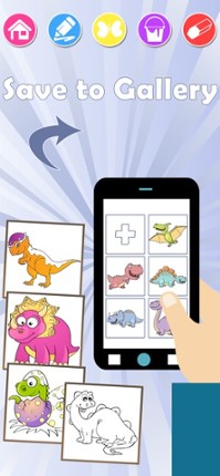 Dinosaurs world, Coloring Book Image