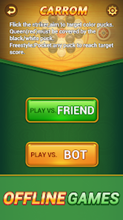 Indian Offline Games - Carrom Image