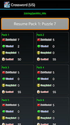 Crossword (US) screenshot