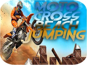 Motocross Beach Jumping Image