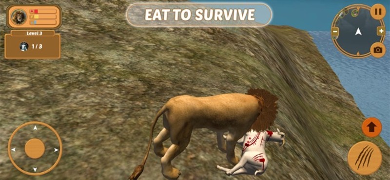 Wild Lion Simulator Attack 3D screenshot