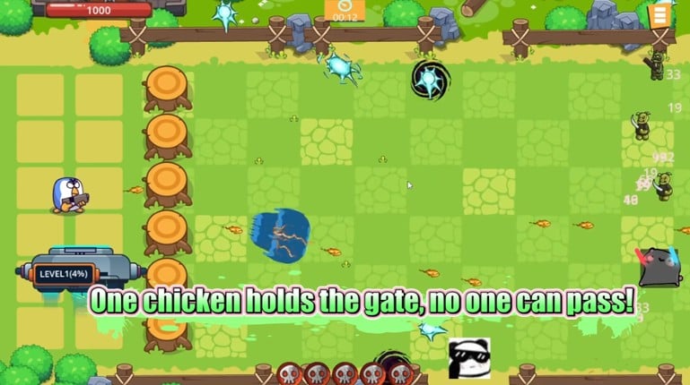 Chicken Defense War - Tower Defense screenshot