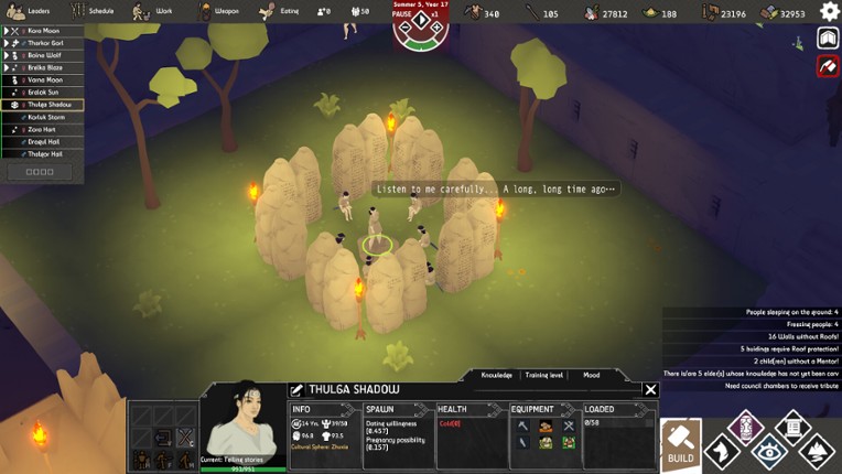 Primitive Society Simulator screenshot