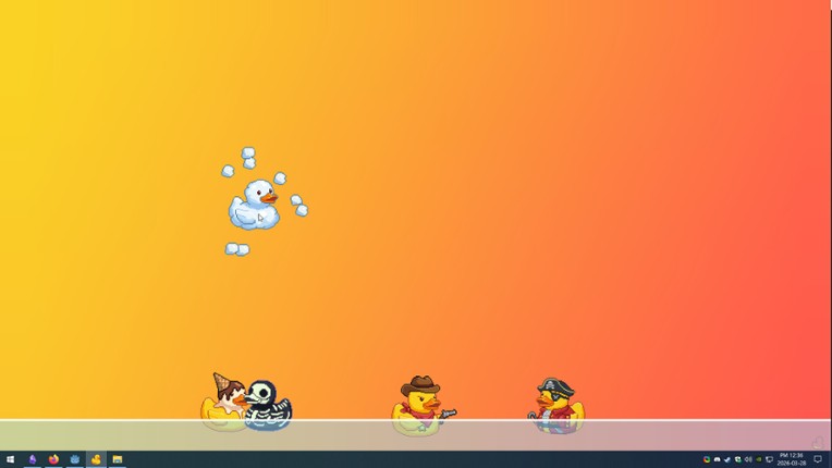 Tiny Ducks: Desktop Bath screenshot
