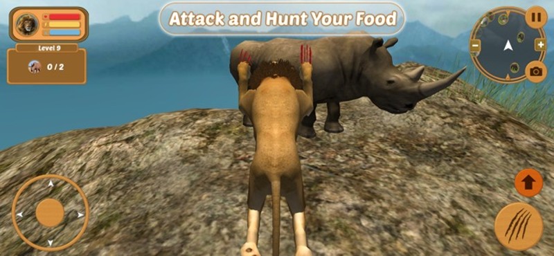 Wild Lion Simulator Attack 3D screenshot