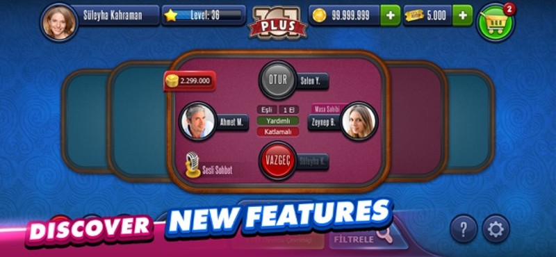101 YüzBir Okey Plus screenshot