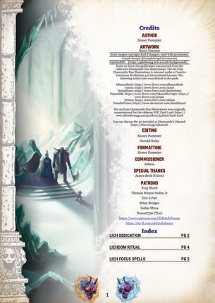 Eldritch Dedications: Lich [PF2E] Image