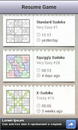 Andoku Sudoku 2 screenshot