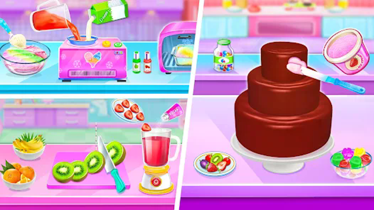 Sweet IceCream Cake Maker Game screenshot