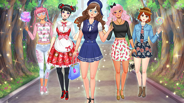 High School Anime Dress Up Game Cover