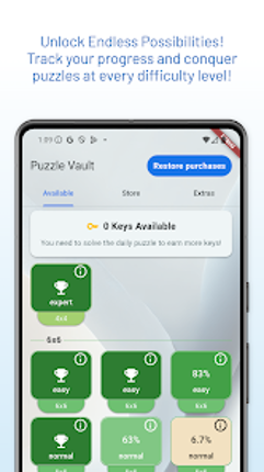 Binaris 1001 - binary puzzles screenshot