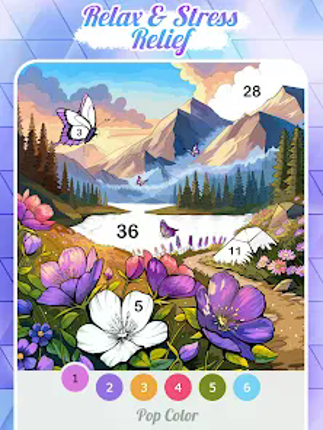 Pop Color - Paint by number screenshot